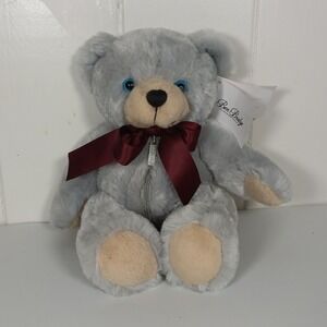 Ben Bridge Benny Bear XXVI 2012 Grey Plush Teddy Bear Jewelry Gift Holder Zipper